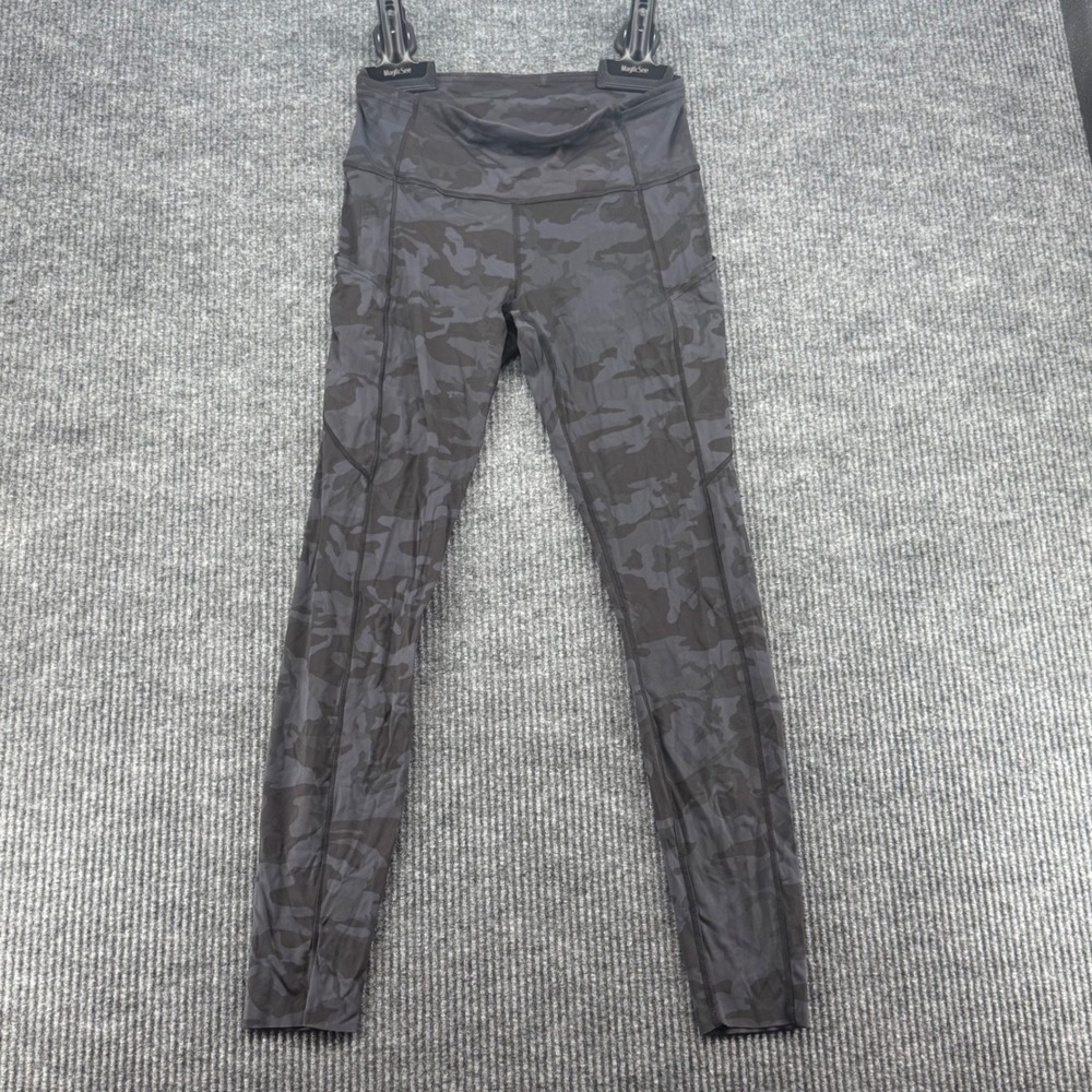 Lululemon Fast and Free Leggings Women 4 Camo Excellent High Rise 28 Inseam